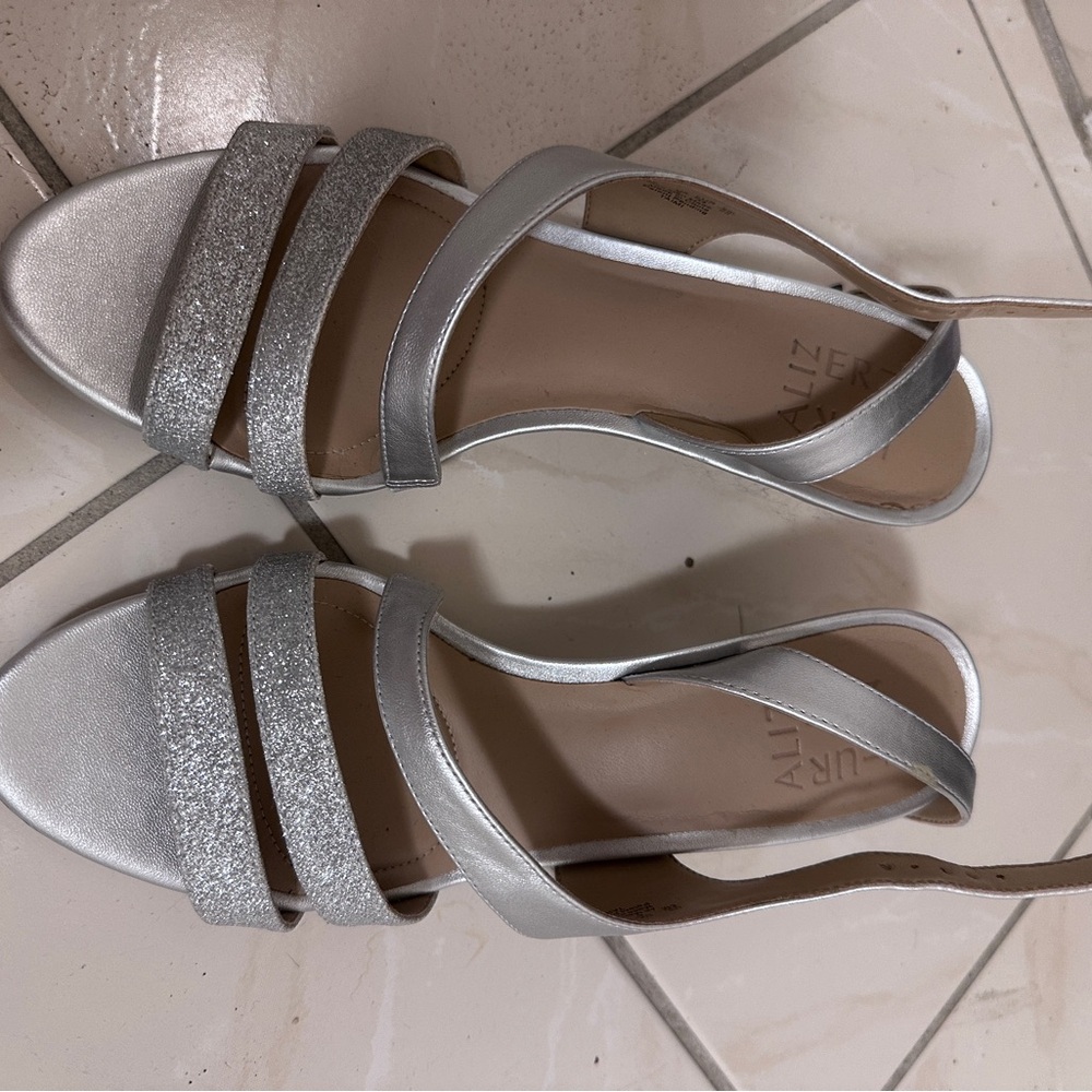 silver heels